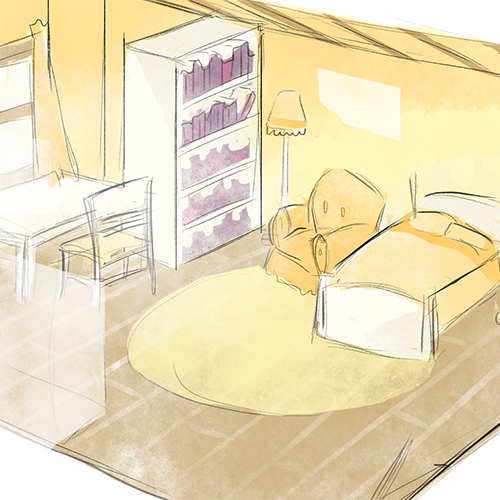 Ollie's Bedroom Pre-Production